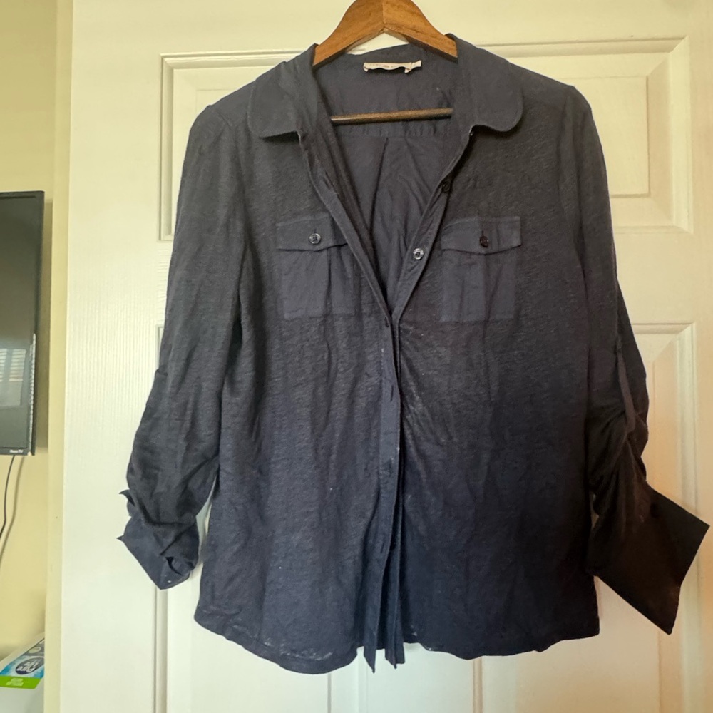 Tory Burch  Dark Blue Shirt Jacket